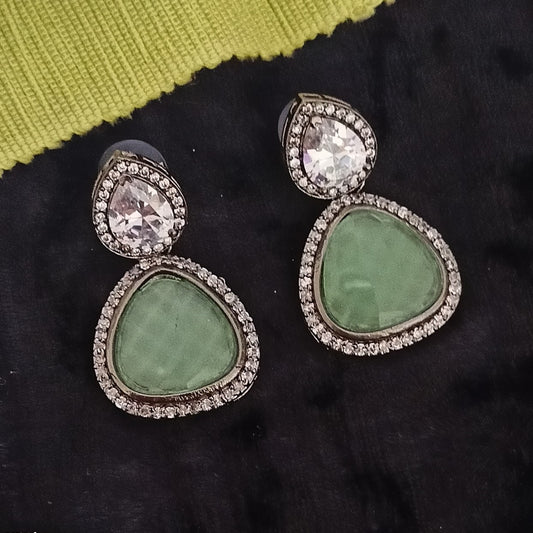khumri green quartz victorian ad necklace set