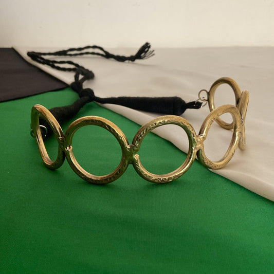 Bulisha circle brass plated choker necklace