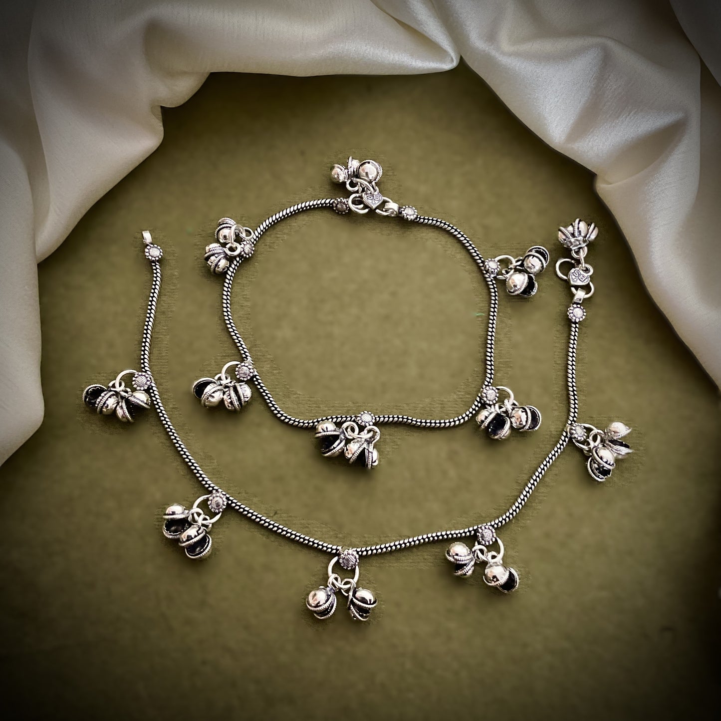 Paakhila oxidised ghungroo payal pair of anklet